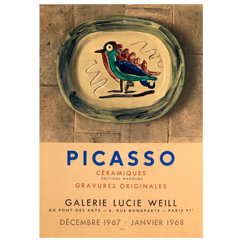 Picasso Ceramiques - Galerie Lucie Weill (after) Pablo Picasso, 1967, $1,250