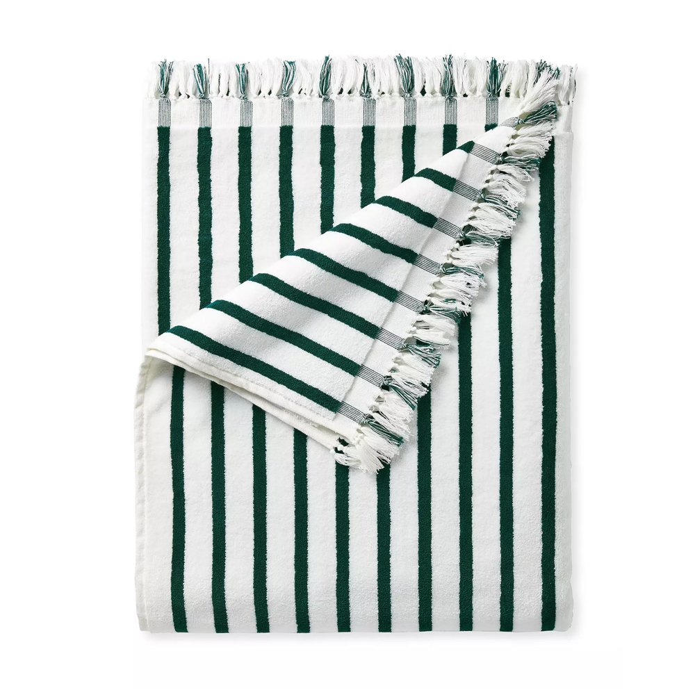Tide Stripe Umbrella Blanket, $39.99, Serena &amp; Lily