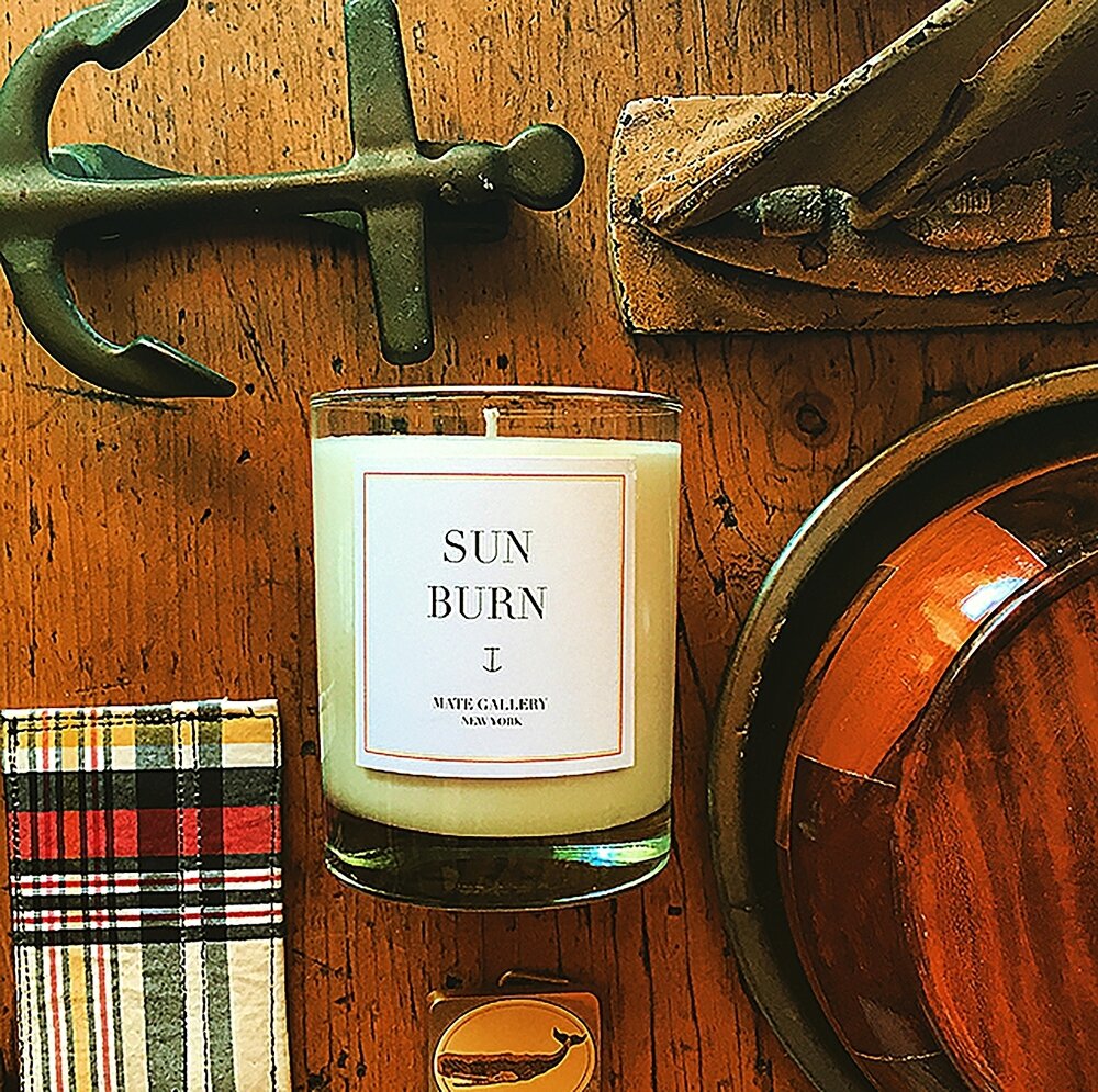 SUN BURN CANDLE BY MATE GALLERY, $46