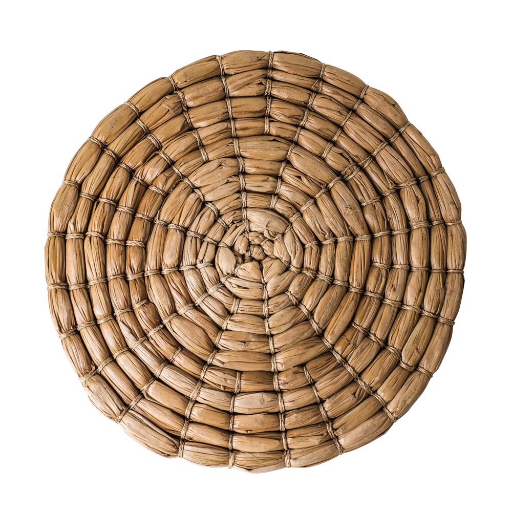 Round Seagrass Natural Place Mats, set of 4,  $79.95, Couleur Nature