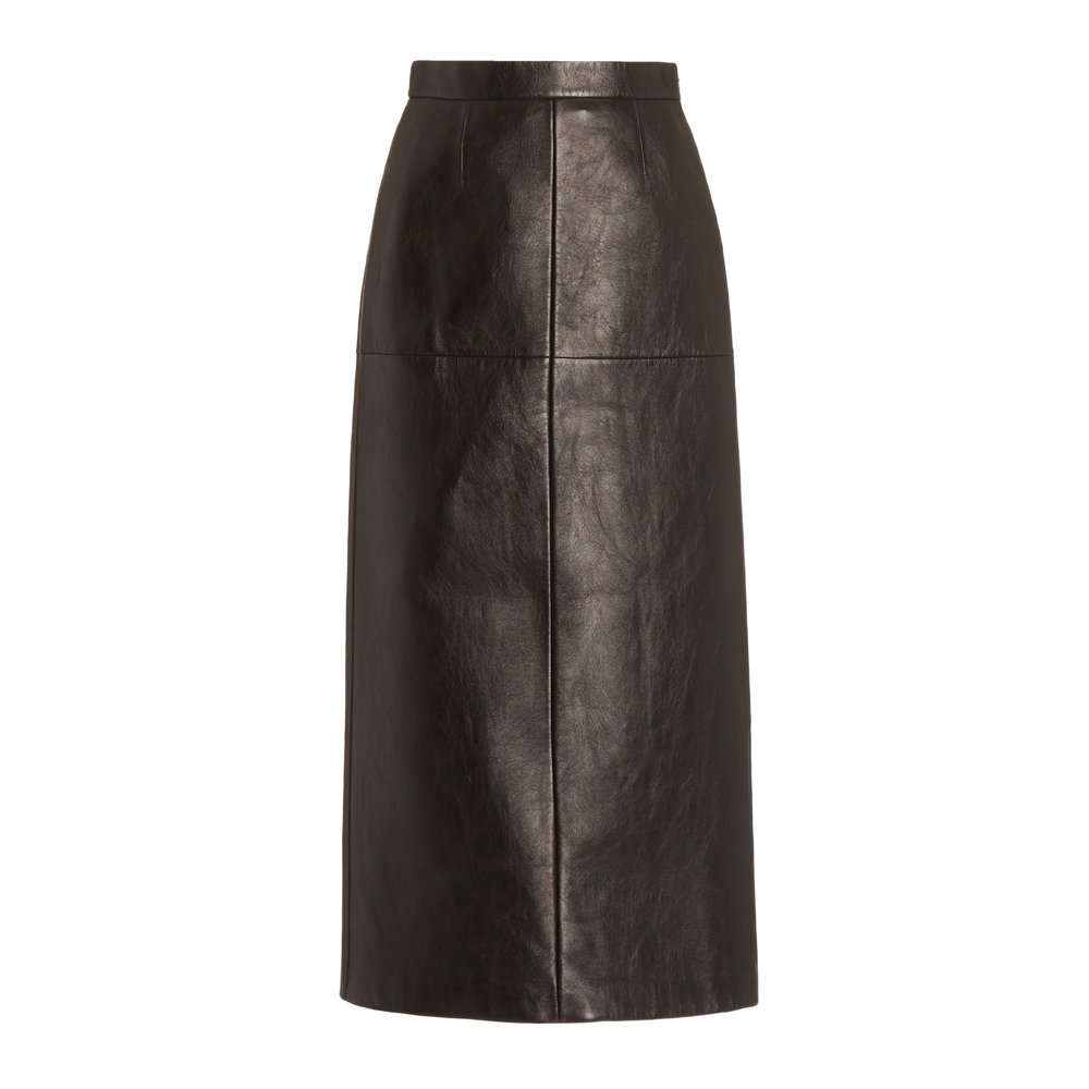 Miu Miu High-Rise Leather Pencil Skirt, $2,270, Moda Operandi