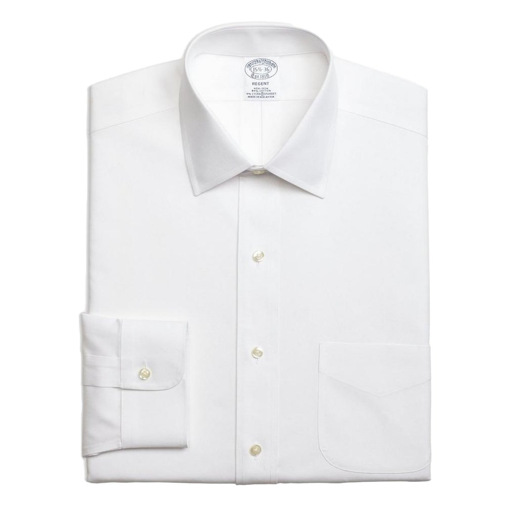 Stretch Regent Regular-Fit Dress Shirt, Non-Iron Pinpoint Spread Collar, $88.50, Brooks Brothers