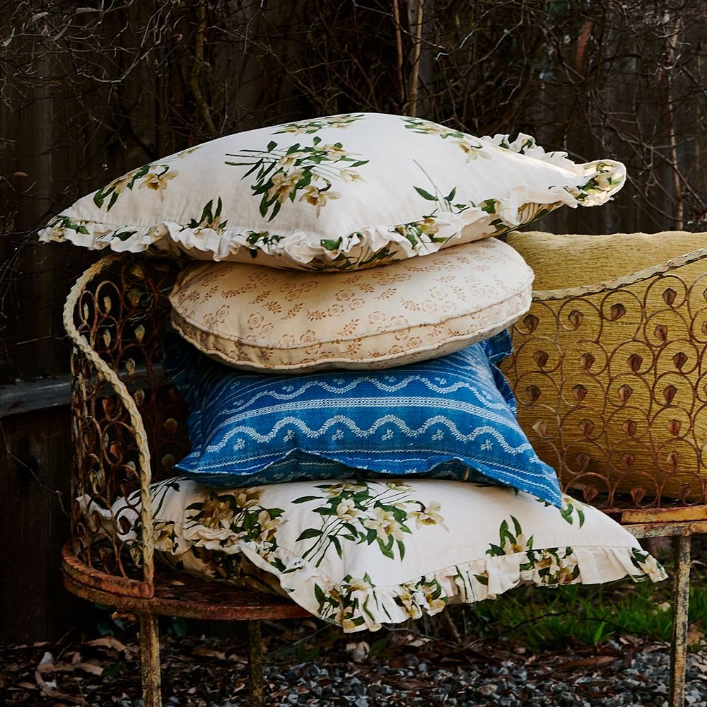 PRINTED FLORAL PILLOW COVERS, $39 - $49, GreenRow