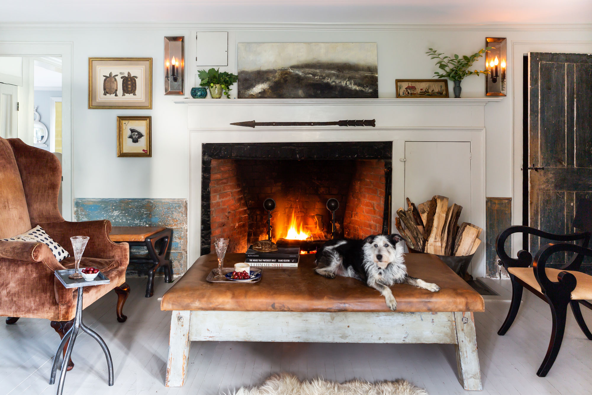 The Randalls are a family of six: Natalie, Greg, their three kids, and Willa. “The interior designer Bunny Williams, she’s a friend of ours, and she has all of these scruffy little rescue dogs, and I said to her one day, ‘Oh, I love all of your dogs…