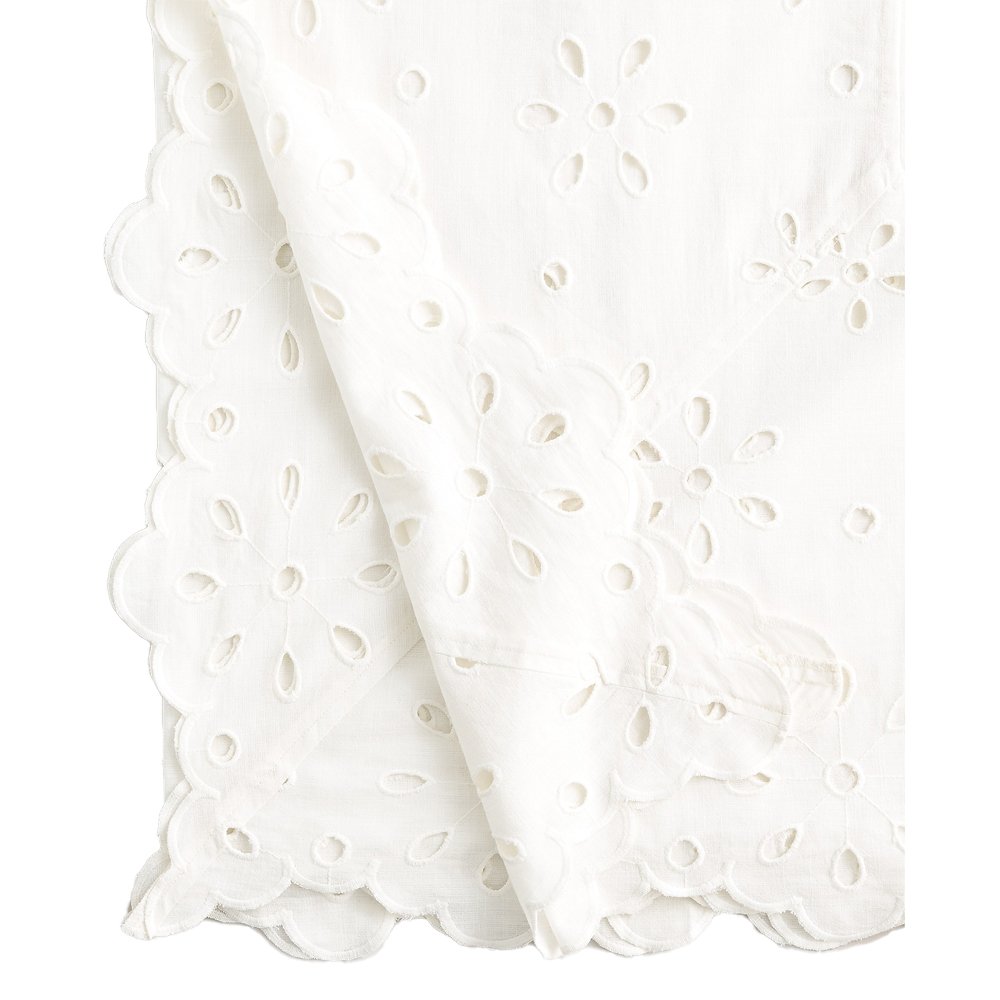 Tablecloth in eyelet, $118, J.Crew