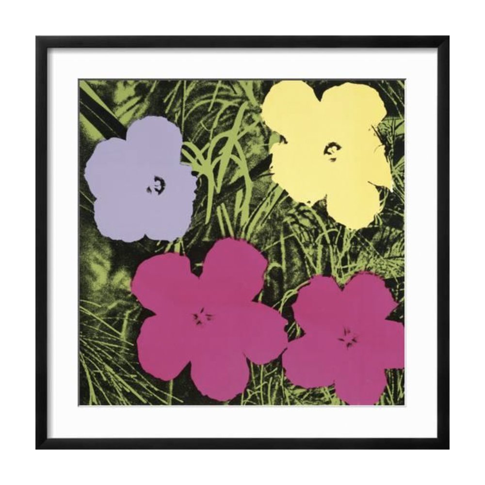 Flowers, 1970 (1 purple, 1 yellow, 2 pink) by Andy Warhol, from $23, Art.com