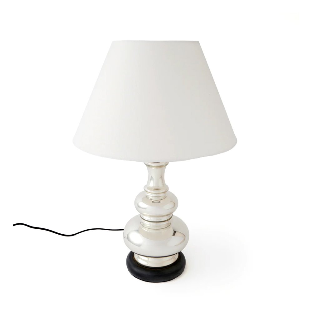 VINTAGE MERCURY GLASS LAMP, $875, Tori Jones Studio