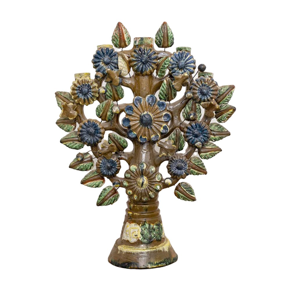 Mexican Glazed Terracotta Candleholder, $1143, Pamono